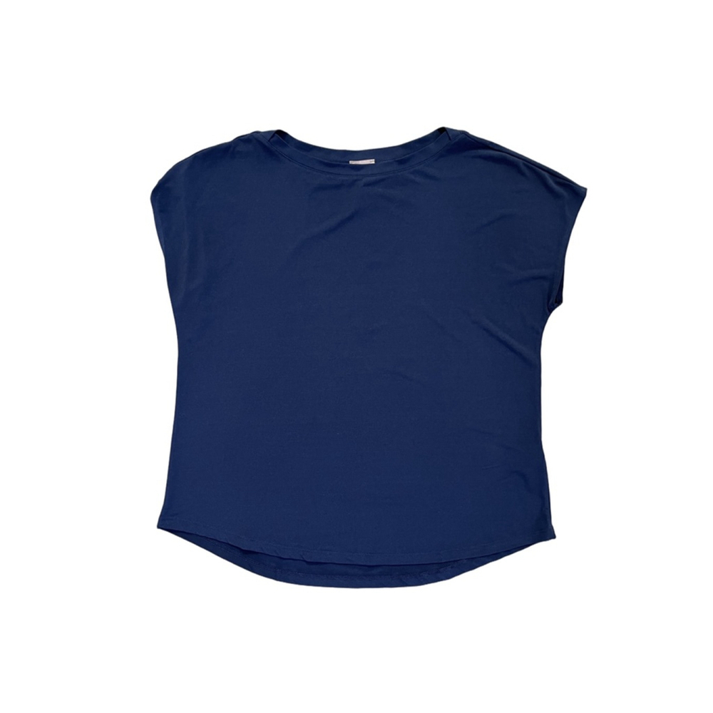 Chico's Women's Navy Short Sleeve Tee Size 3